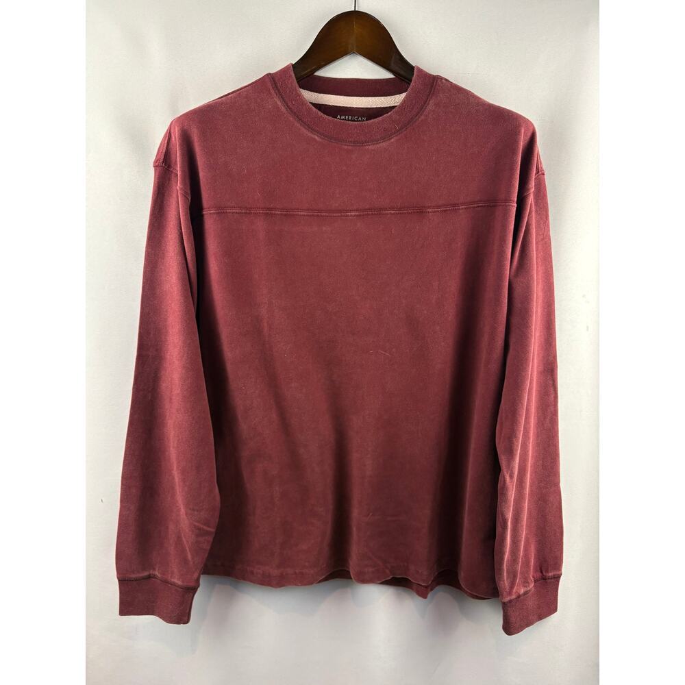 Men’s American Eagle Medium Brick Red Crewneck